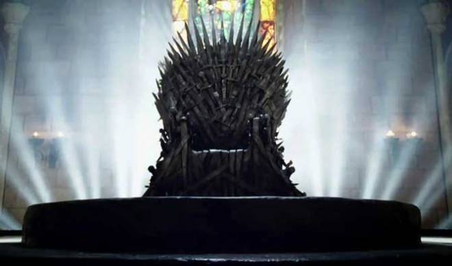 The Iron Throne as envisioned by HBO. George R. R. Martin has lauded HBO's version of the Iron Throne but... The HBO throne has become iconic. And well it might. It’s a terrific design, and it has served the show very well. (…) And yet, and yet… it’s still not right. It’s not the Iron Throne I see when I’m working on THE WINDS OF WINTER. It’s not the Iron Throne I want my readers to see. 